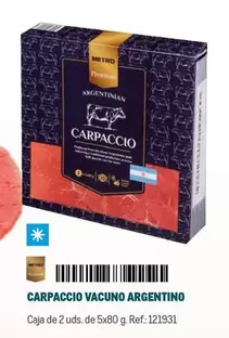 Oferta de Carpaccio Vacuno Argentino en Makro