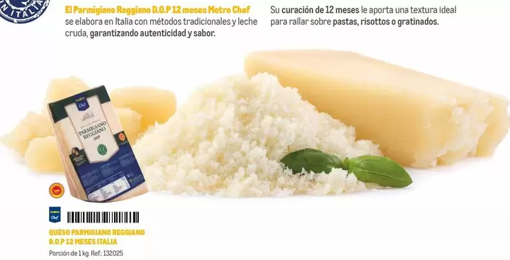 Oferta de Reggiano - El Parmigiano Reggia D.O.P 12 Massetto en Makro