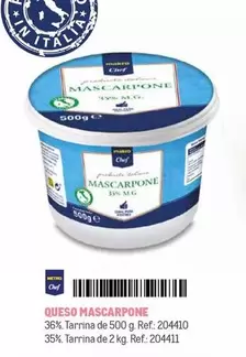 Oferta de Chef - Queso Mascarpone en Makro