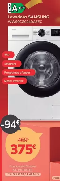 Oferta de Samsung - lavadora en Mi electro