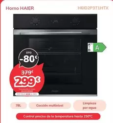 Oferta de Haier - Horno H6iD2P3T14Tx por 299€ en Mi electro