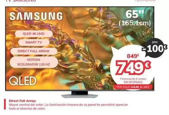 Oferta de Samsung - Tv Qled por 749€ en Mi electro