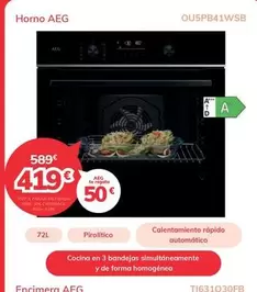 Oferta de AEG - Horno por 419€ en Mi electro