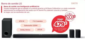 Oferta de LG - Barra De Sonido por 479€ en Mi electro
