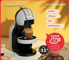 Oferta de Krups - Cafetera Kpups por 49€ en Mi electro