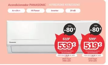 Oferta de Panasonic - Acondicionador  por 539€ en Mi electro