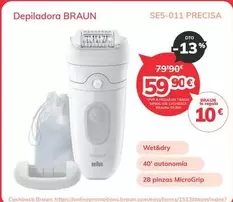 Oferta de Braun - Depiladora por 59,9€ en Mi electro