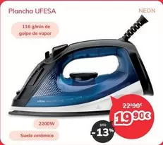 Oferta de Ufesa - Plancha por 19,9€ en Mi electro