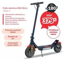 Oferta de Teen - Patin Eléctrico Red Bull por 379€ en Mi electro