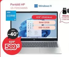 Oferta de HP - Portátil por 589€ en Mi electro