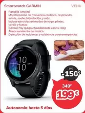 Oferta de Garmin - Smartwatch Venu por 199€ en Mi electro