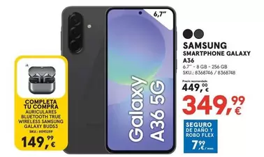 Oferta de Samsung - Smartphone Galaxy A36 por 349,99€ en Worten