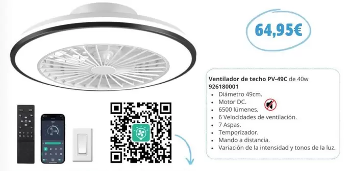 Oferta de Paw patrol - Ventilador De Techo Pv-96c De-dow por 64,95€ en Coinfer
