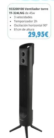 Oferta de 933200100 Ventilador Torre TF-324LNG por 29,95€ en Coinfer