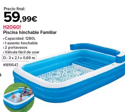 Oferta de Piscina hinchable Familiar por 59,99€ en Costco
