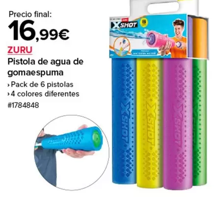 Oferta de Zuru - Pistola De Agua De Gomaespuma por 16,99€ en Costco