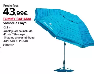 Oferta de Sistema - Sombrilla Playa por 43,99€ en Costco