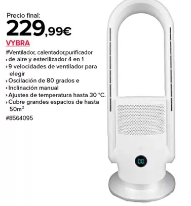 Oferta de Aire - Vybra por 229,99€ en Costco