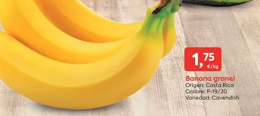 Oferta de Origen - Banana Granel por 1,75€ en Suma Supermercados