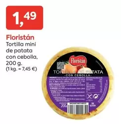 Oferta de Floristan - Tortilla Mini De Patata Con Cebolla por 1,49€ en Suma Supermercados