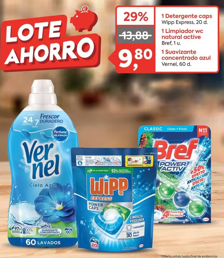 Oferta de Express - Detergente Caps Wipp por 9,8€ en Suma Supermercados