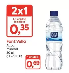 Oferta de Font Vella - Agua Mineral por 0,35€ en Suma Supermercados