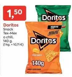 Oferta de Doritos - Snack Tex-mex O Chili por 1,5€ en Suma Supermercados