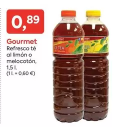 Oferta de Gourmet - Refresco Te Al Limon O Melocoton por 0,89€ en Suma Supermercados