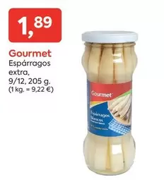 Oferta de Gourmet - Esparragos Extra por 1,89€ en Suma Supermercados