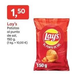 Oferta de Lay's - Patatas Al Punto De Sal por 1,5€ en Suma Supermercados