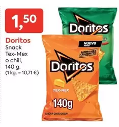 Oferta de Doritos - Snack Tex-mex O Chili por 1,5€ en Suma Supermercados