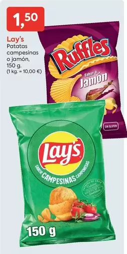 Oferta de Lay's - Patatas Campesinas O Jamon por 1,5€ en Suma Supermercados