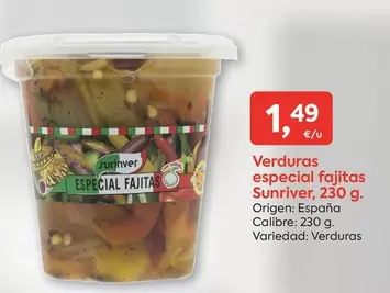 Oferta de Surinver - Verduras Especial Fajitas por 1,49€ en Suma Supermercados