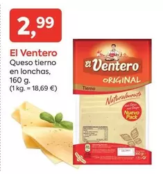 Oferta de El Ventero - Queso Tierno En Lonchas por 2,99€ en Suma Supermercados