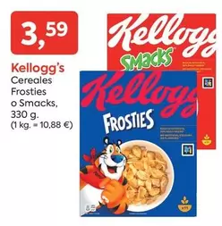 Oferta de Kellogg's - Cereales Frosties O Smacks por 3,59€ en Suma Supermercados