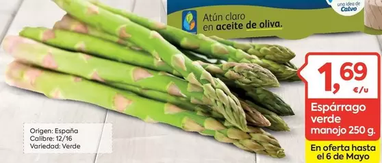 Oferta de Eroski - Esparrago Verde Manolo por 1,69€ en Suma Supermercados