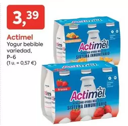 Oferta de Actimel - Yogur Bebible por 3,39€ en Suma Supermercados