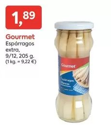Oferta de Gourmet - Esparragos Extra por 1,89€ en Suma Supermercados