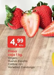 Oferta de Origen - Fresa Caja por 4,99€ en Suma Supermercados