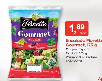 Oferta de Florette - Ensalada Gourmet por 1,89€ en Suma Supermercados