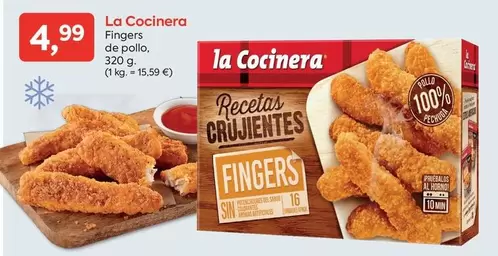 Oferta de La Cocinera - Fingers De Pollo por 4,99€ en Suma Supermercados