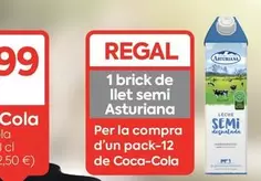 Oferta de La Asturiana - 1 Brick De Llet Semi Asturiana por 5,99€ en Suma Supermercados