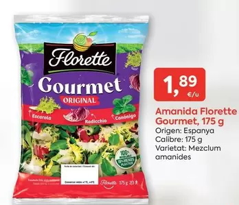 Oferta de Florette - Amanida Gourmet por 1,89€ en Suma Supermercados