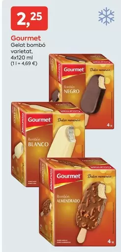 Oferta de Gourmet - Gelat Bombo Varietat por 2,25€ en Suma Supermercados