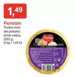 Oferta de Floristan - Truita Mini De Patata Amb Ceba por 1,49€ en Suma Supermercados