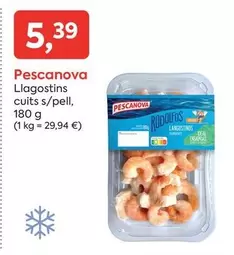 Oferta de Pescanova - Llagostins Cuits S/Pell por 5,39€ en Suma Supermercados