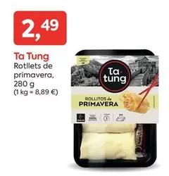 Oferta de Ta Tung - Rotllets De Primavera por 2,49€ en Suma Supermercados