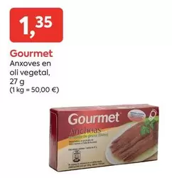Oferta de Gourmet - Anchoas En Aceite De Oliva por 1,35€ en Suma Supermercados