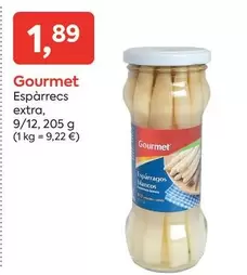 Oferta de Gourmet - Espàrrecs Extra por 1,89€ en Suma Supermercados