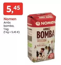 Oferta de Nomen - Arroz Bomba por 5,45€ en Suma Supermercados